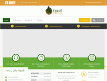 Tablet Screenshot of exceltreecare.com